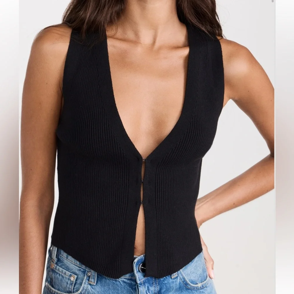 Reformation Myrtle sweater cotton top - size s - Picture 7 of 9